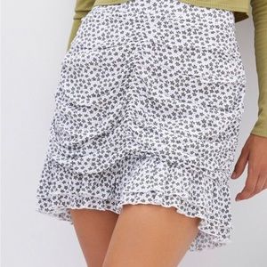 PacSun White Floral Skirt